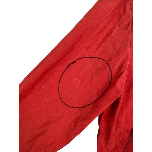 Marine Layer Everett Lightweight Waxed Canvas Jacket Full-Zip Hooded Red Size S - Picture 8 of 10